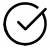 Checkmark in circle icon